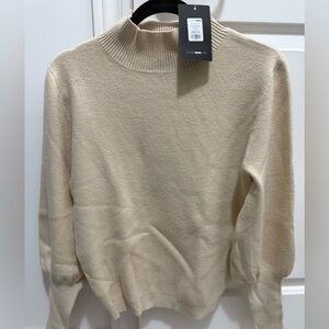 FashionNova Cream Turtleneck Sweater
